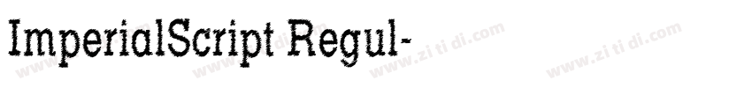 ImperialScript Regul字体转换